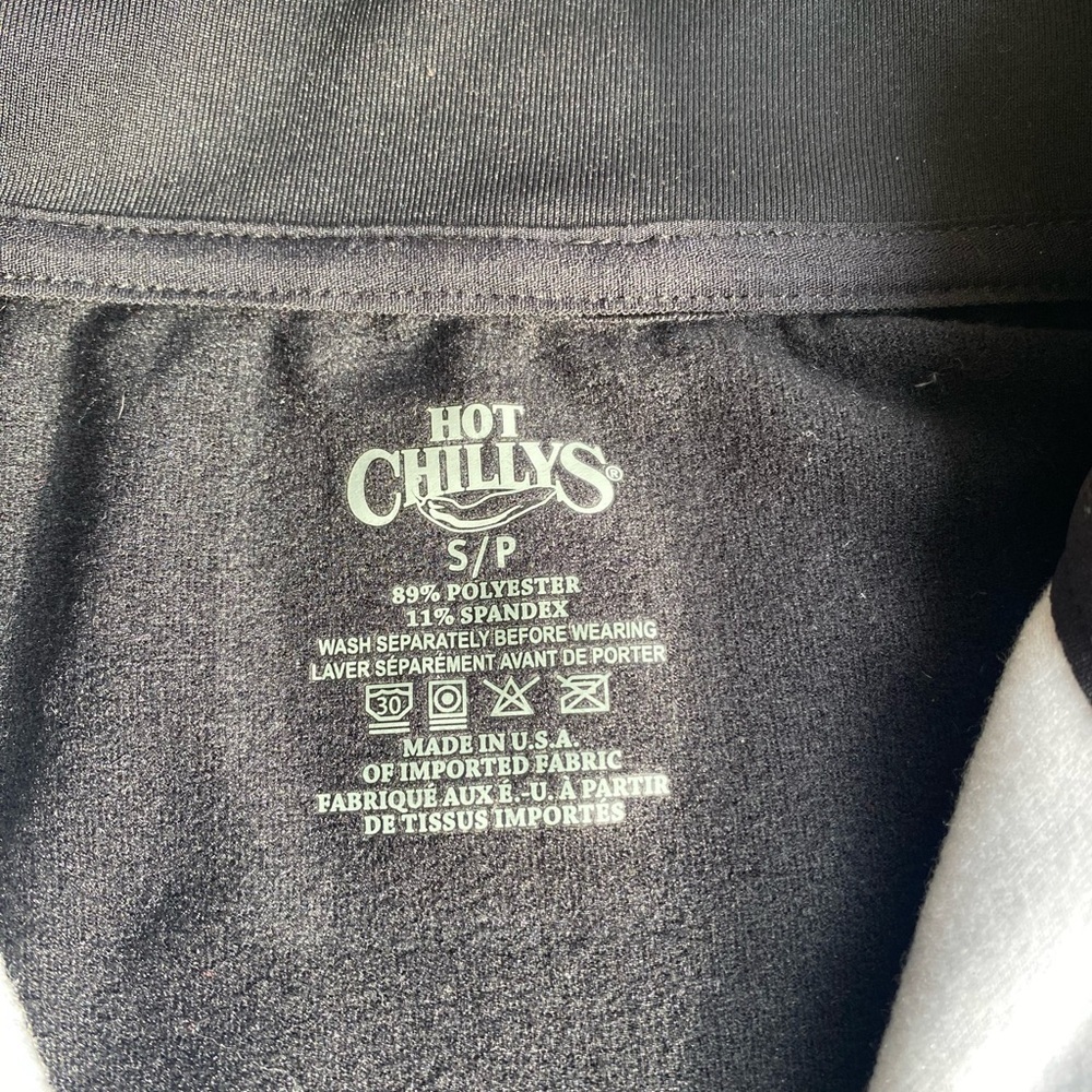 Hot Chillys Women’s Mid-Weight Base Layer Top Black Quarter Zip Top NEW Small - Picture 6 of 8